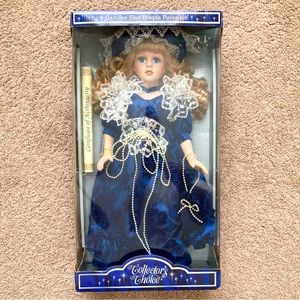🆕 Collector’s Choice Genuine Fine Bisque Porcelain Doll 2000